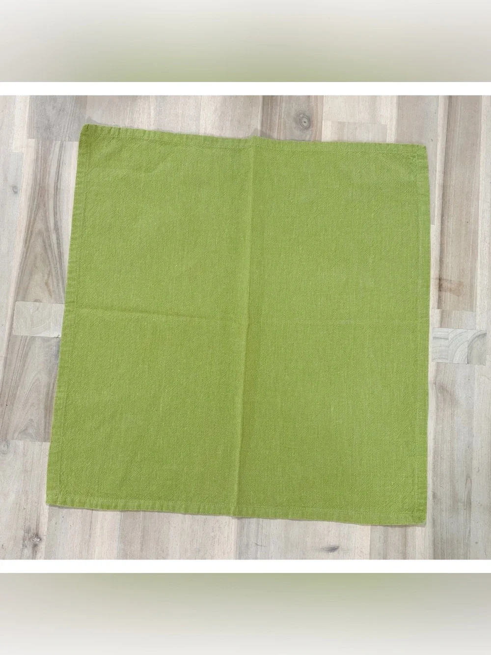 Pier 1 Set Of 5 Lime Green Cotton Napkins 19 X 19